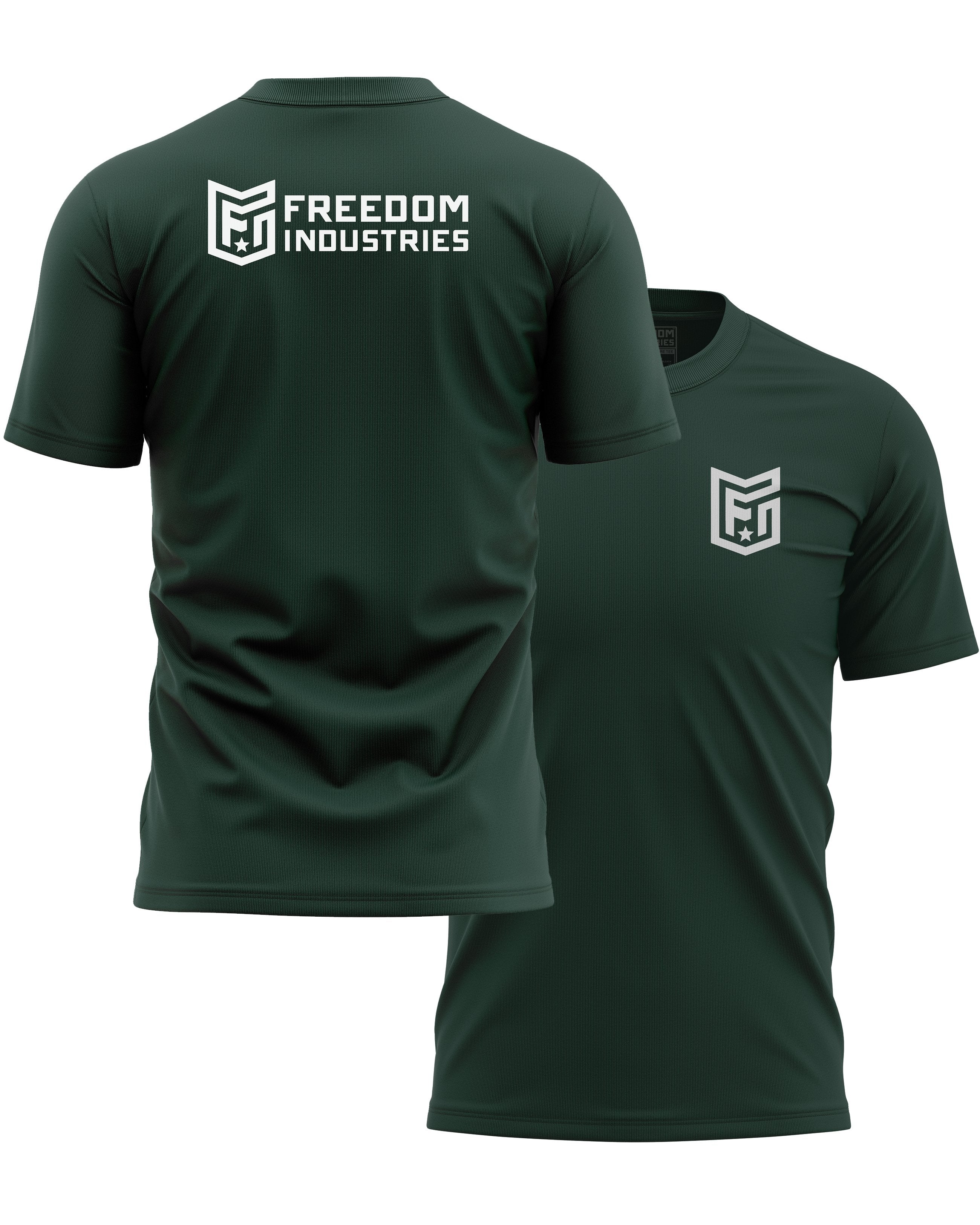 LOGO CORE TEE - FOREST - FREEDOM INDUSTRIES (4606339350600) (4606376902728)